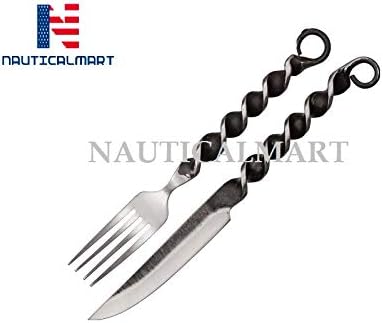 NauticalMart Medieval Fork and Knife Set