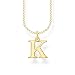 Produktbild THOMAS SABO Halskette Buchstabe K vergoldetes Silber KE2020-413-39