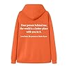 Hoodies with Pockets Long Sleeve Hoody Drawstring Tops with Pockets Men's Letter Print Pattern Hooded Sweatshirt To The Person Behind Me Hoodie Positive Mental Hoodie Zip (Orange, XXL) #5