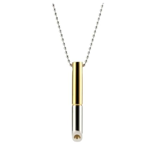 Spiro - Dispositivo calmante - Solución de bienestar para aliviar el estrés y la relajación (oro plateado)