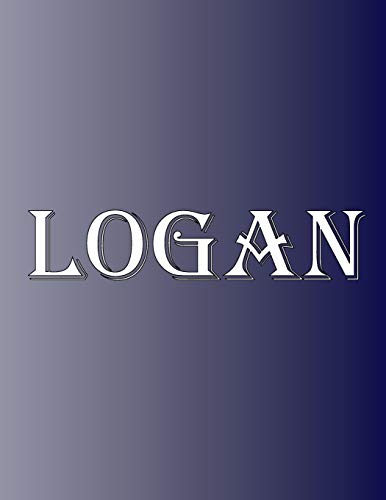 Logan: 100 Pages 8.5" X 11" Personalized Name on Notebook College Ruled Line Paper