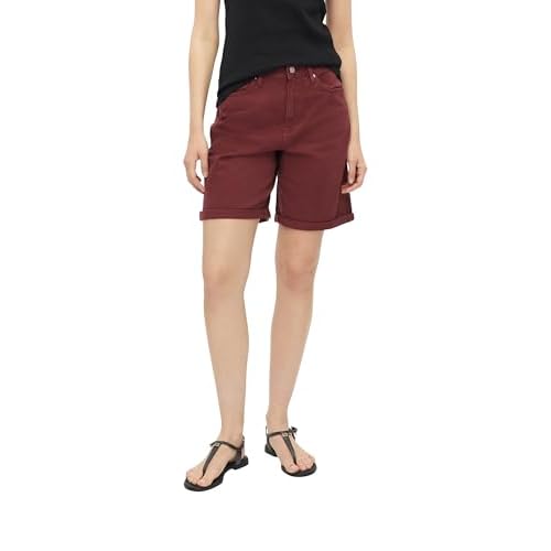 s.Oliver Damen Jeans-Bermuda – Regular Fit, High Rise, Wide Leg