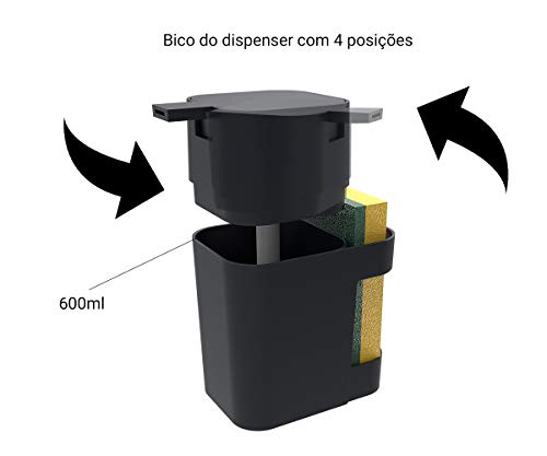 Soprano Dispenser de Pia, Preto