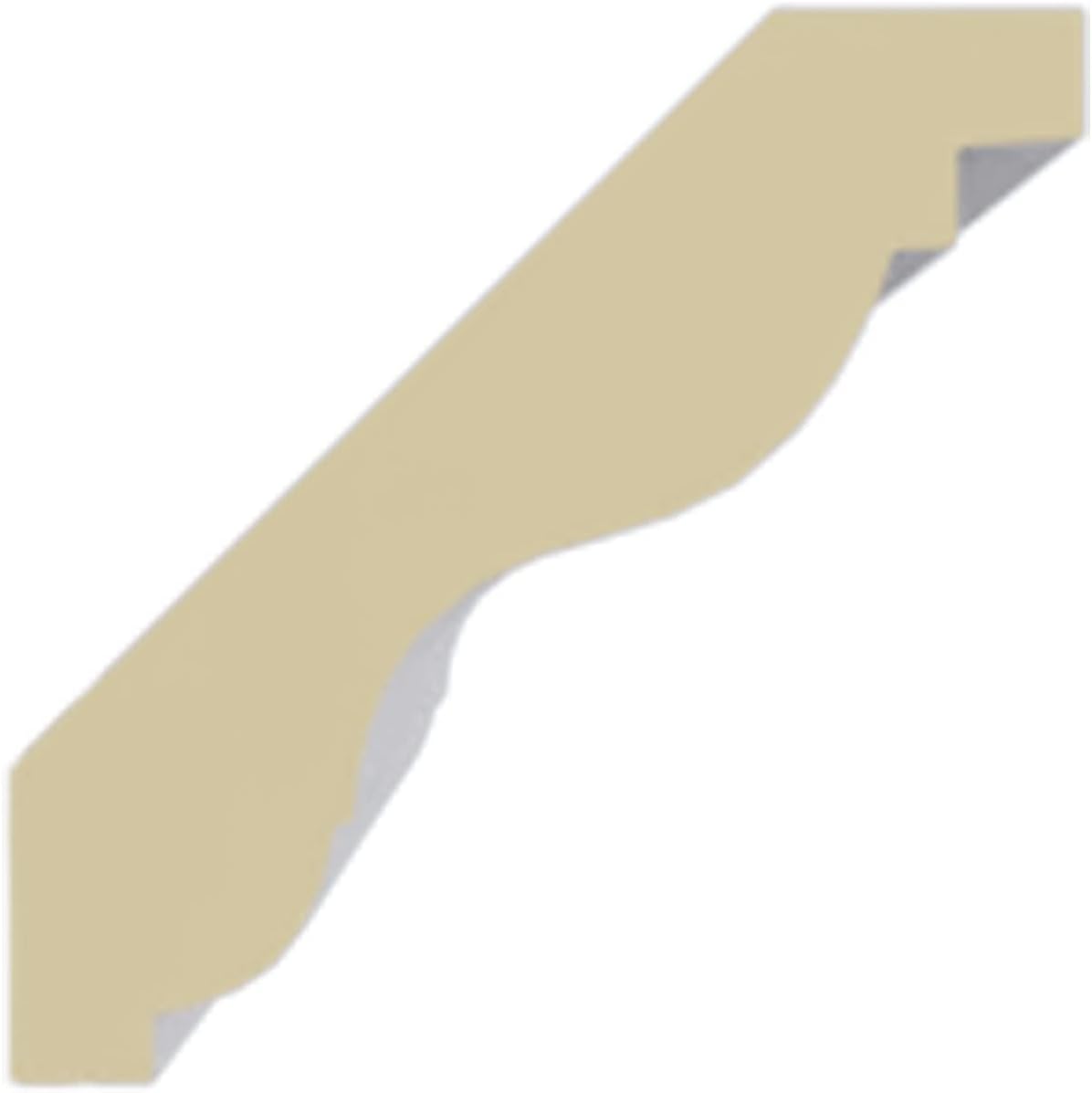 Endurathane Lyon Traditional Cove Crown Moulding, 2"H x 2"P x 3"F x 94 1/2"L, Factory Primed
