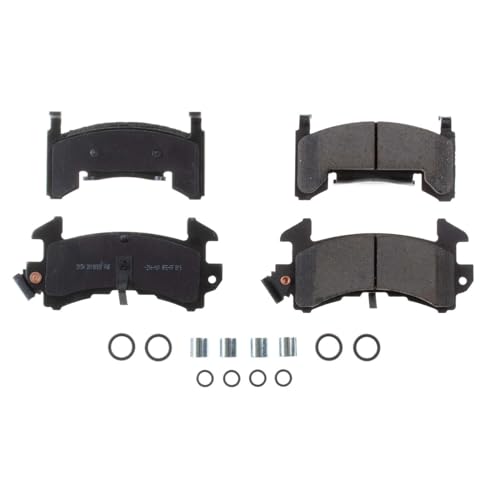 Image of PowerStop Front Brake Pads for Avanti II 1979-85 |II 1987-91 |Buick Century 1978-81 |Regal 1978-87 |Riviera 1979-85 |Eldorado 1979-85 - Z17 Ceramic Brake Pads with Installation Hardware, 17-154