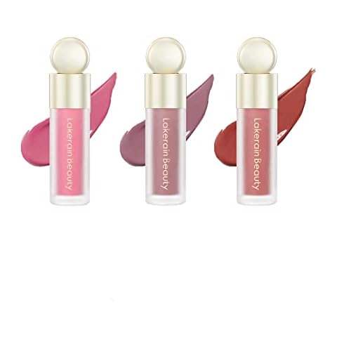 3 Pcs Soft Liquid Blush, Beauty Makeup for Long-Lasting, Natural Skin Tint, Moisturizing Face Stick for Cheek, Matte Finish Looking(#02Happy+#03Hope+#04Love) Cover