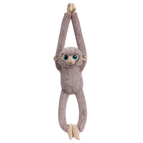 WENMOTDY Hanging Monkey Stuffed Animal Stuffed Long Arm Monkey Plush Toy for Kids Grandchildren Friends Family Gray 17 inch