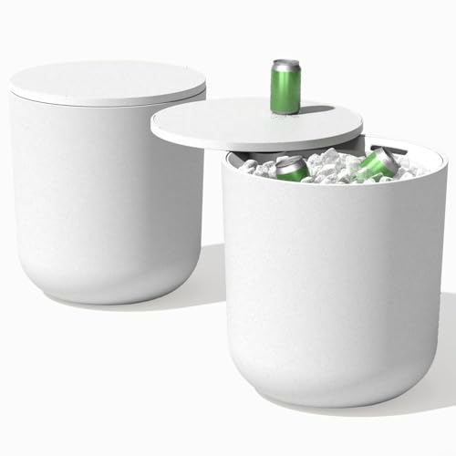 Image of Veradek Kona Cooler Side Table - Outdoor Cooler Table and Ice Chest