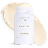 Pure Kind Natural Tallow Deodorant – Aluminum-Free, Baking Soda-Free, Grass-Fed Beef Tallow, Magnesium & Jojoba Oil – Long-Lasting Odor Protection for Men & Women (Sandalwood & Citrus)
