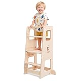 KYWAI® Torre de Aprendizaje Montessori Premium Desde 1 año, Patas Antivuelco - Marca Comprometida con la Reforestación