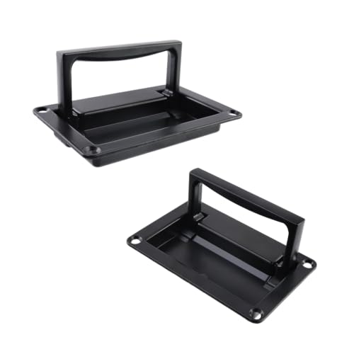 Image of Bitray Recessed Pull Handle 4.37 inch /111mm Zinc Alloy for Deck Hatch - Black