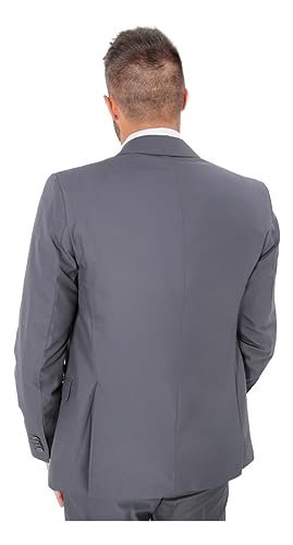 Terno Masculino Poliviscose Tradicional Slim Fit Completo (as2, numeric, numeric_58, regular, regula