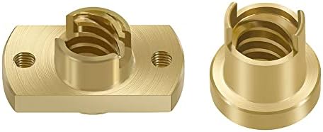 2 Pack Z-axis T8 Anti-Backlash Spring Loaded Nuts, Elimination Gap Nut for 3D Printer Ender3 CR10 Series and CNC Machine, 8mm Acme Threaded Rod Lead Screws