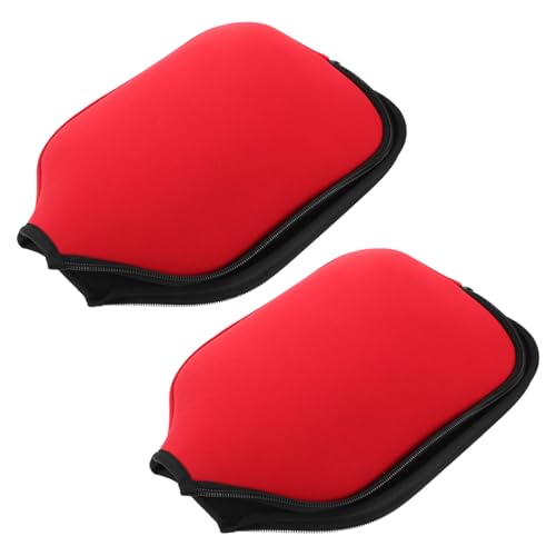 KICHOUSE Universal Racket Covers 2pcs Neoprene Sleeve Waterproof and Paddle Case Paddle Compatible Zipper