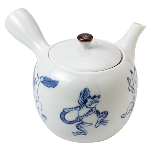 �g������ ���b�Y��^�c�y �}�{ �X�e�����X���������t�� ���{�� ����e�B�[�|�b�g �e��^���y�����ɉ̂��x��l�q�𓺔œ]�ʂŊG�t�� BARBAR �}���q�� ���茧�̍H�|�i Teapot, Chojugiga-Dengaku, Nagasaki craft