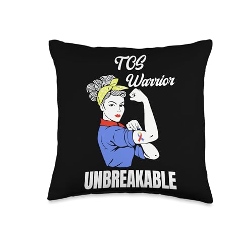 TOS Thoracic Outlet Syndrome Warrior Throw Pillow