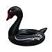 Gcxzb Schwimmreifen Swim River Float Rohr, aufblasbare Schwimmröhrchen - 120 cm Schwarz-Weiß-Swan-Schwimmring Erwachsener Verdickter Wasserring Tierform Floating Ring (Farbe: weiß) (Color : Black)