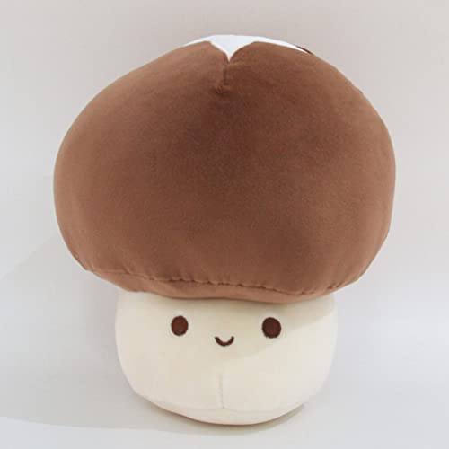 ibasenice Travesseiros Decorativos De Cogumelo 3D Criativos Comida Engraçada Brinquedos De Pelúcia F