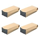 COHEALI 100Pcs Kraft Paper Side Gusset Bags 13X5.5X2.5 Aluminum Foil Sealing Pouches Food Packaging for Tea Dried Fruit Storage Environmentally Friendly