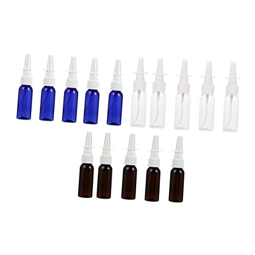 BESTYASH 15piezas Botellas Spray Nasal Resistentes Ligeros Para Cosméticos Viaje Envases