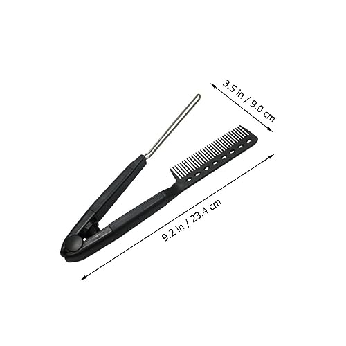 MERRYHAPY 2 piezas Peine alisador de cabello con forma, cepillo para peinado con calor, para alisado rápido, peine portátil para uso en el hogar miniatura 6
