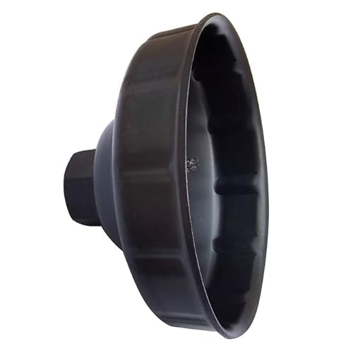 Shonee Ölfilterschlüssel für BMW, 76 mm, 12 Flöten, Stahl-Ölfilterkappen-Entfernungswerkzeug für BMW und Harley Davidson Ölfilter mit 76 x 12 Rillen