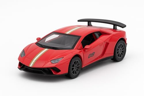 Image of 1:36 Scale Lamborghini Die-Cast Car - Alloy Pull Back Toy Vehicle with Openable Doors - Sports Car Model with Realistic Detailing for Boys, Kids & Collectors (Color As Per Stock)
