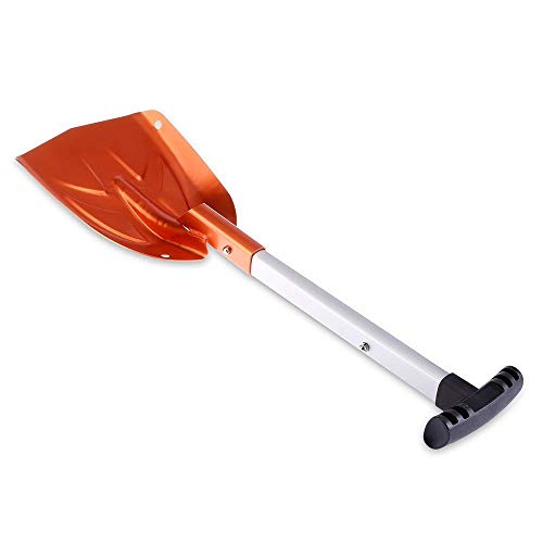 RANRANJJ Utility Scalable Camping Snow Shovel for Car, Portable Aluminium Shovel