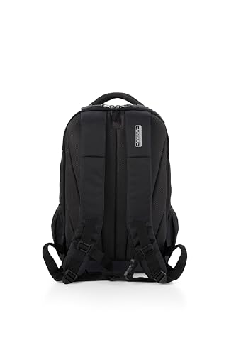 Image of American Tourister Magna Pace | 40 Ltrs | 2 Compartments | Bottle Pocket | Ergonomic Padded Back Panel & Shoulder Straps | Outdoor Laptop Backpack | 1 Year International Warranty | Black