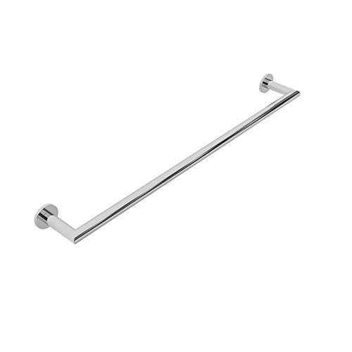 Ginger 4603 Kubic 24" Towel Bar with Plain Rosette, Polished Chrome