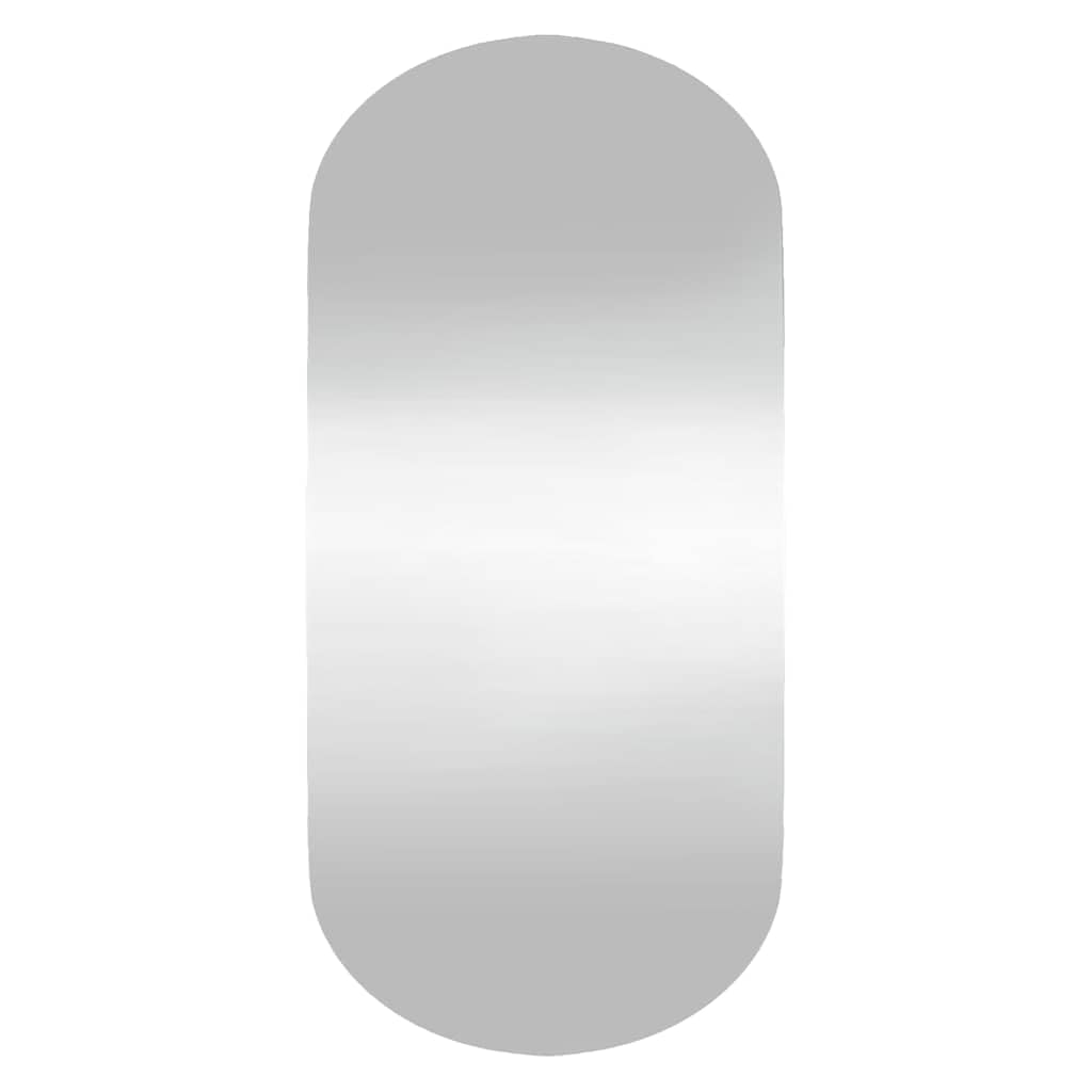 KGHFDVB Oval Glass Wall Mirror 45x100 cm, Classic Design Wall Mounted Vanity Mirror with Clips for Bedroom, Bathroom, Hallway, Living Room Decor