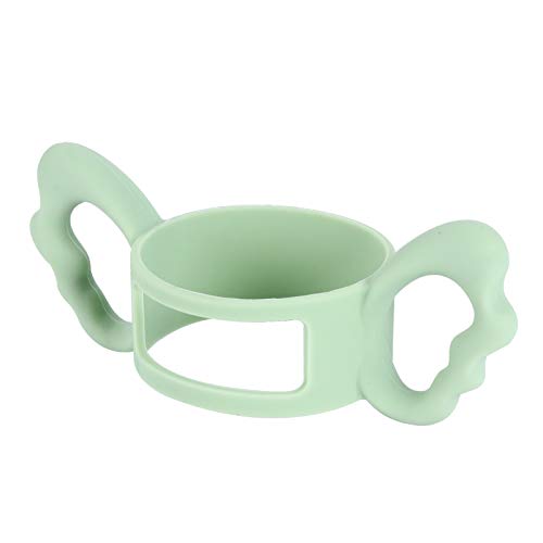 TOYANDONA Babyflaschen Griffe Silikon Fütterungsflasche Tragegriffe Flaschengriff Halter 6cm (Grün)
