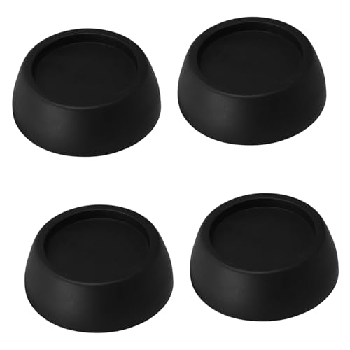 VILLFUL 4個 家具固定用滑り止め防振パッド 高強ゴム製 振動吸収家具脚キャップ 滑り防止で洗濯機やソファーに対応 床保護と高さ可能 簡単