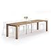 Mobili Fiver, First, Extendable Console Table, 45(305) x90 cm, Rustic Oak, Made In Italy