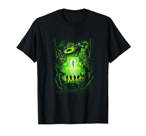 Image of Ghostbusters Dan Mumford Marshmallow Man Movie Poster T-Shirt, Men, Black, Medium