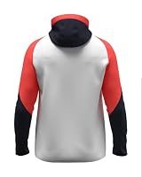 JAKO Unisex Kapuzenjacke Dynamic, weiß/coral/marine, XL – Ansicht 5