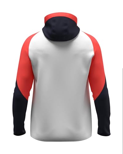 JAKO Unisex Kapuzenjacke Dynamic, weiß/coral/marine, 3XL – Ansicht 5
