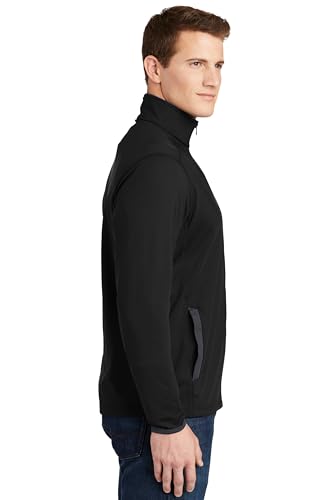 SPORT-TEK Unisex Sport-Wick Stretch Contrast Full Zip Jacket2