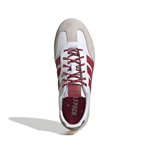 Image of adidas Men's NCAA Team Barreda Decode, White /Team Power Red /Black /North Carolina State University, 5.5