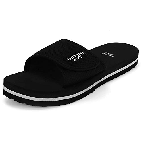 Image of ORTHO JOY Extra Soft Doctor Ortho Slippers for Men/Flip-flops - ORTH_MSP03_BLK_10