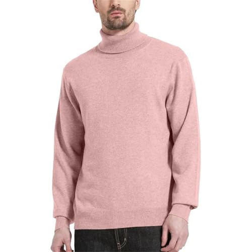 Men's High Neck Thermal Sweater Long Sleeve Pullover Lightweight Warm Solid Color Comfortable Casual Ribbed Fit Top3