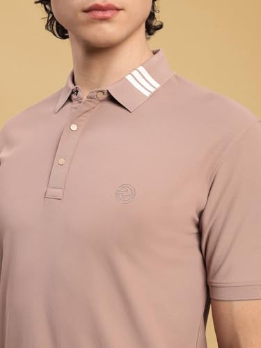 Image of Lux Nitro Men's Polo T-Shirt with Jacquard Collar | Half Sleeve Collar T-Shirt for Men | Casual & Office Wear