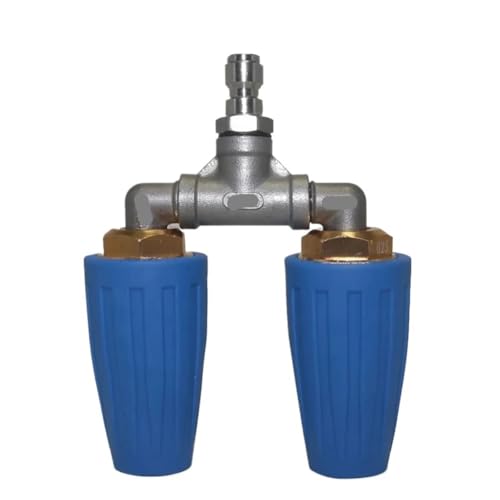 回転式デュアルターボノズルスプレーチップ 1/4インチ 4000 PSI 4-6 For GPM 交換用チップ 庭、ガーデン、屋外リビング用 高圧洗浄機用