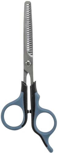 TRIXIE Effilierschere zum Ausdünnen für diverse Felltypen - Edelstahl - gummierter Kunststoffgriff - 16 cm - 2355