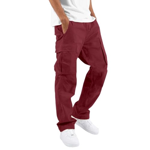 Pantalon de travail baggy homme coupe ample multipoches