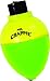 Mr Crappie RP78P-3YG Rattlin Round and Pear Floats, 7/8-Inch, 3-Pack, Yellow/Green