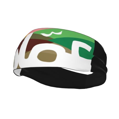 Amman Flag Sports Sweatband Unisex Gym Yoga Headband