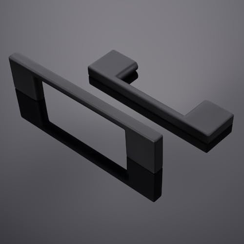 Image of 10 Pack 5 Inch(128mm) Cabinet Pulls Matte Black Kitchen Cabinet Handles Zinc Alloy Drawer Pulls Solid Cabinet Hardware