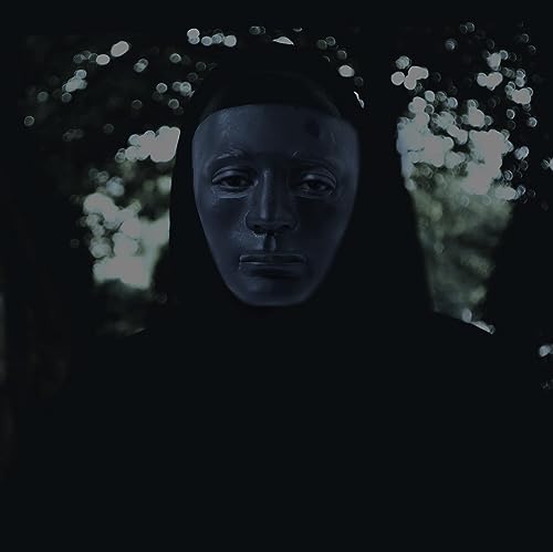 Komonee 1 x Halloween Mask Plain Black Costume Adult Outfit Scary Spooky Horror Party Face Fancy Dress Cosplay For Men Women - Image 4