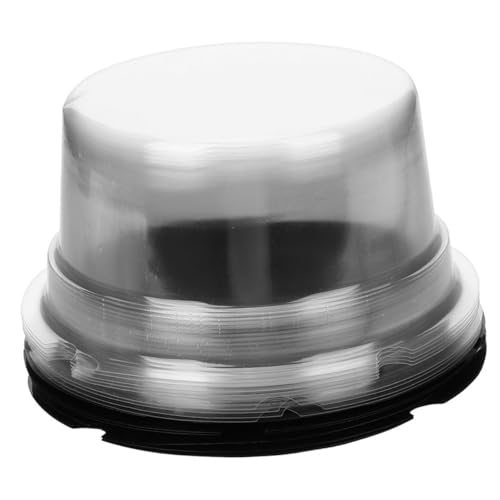 Cabilock 100Pcs Clear Plastic Cake Carrier with Lids Cake Containers for Weddings Showers and Festivals Lightweight Compact Packaging for Easy Transport